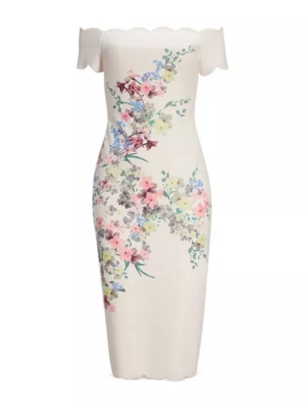 Ted Baker London Ivory Trixiiy Pergola Scallop Dress | Ted Size 2 (US 6) - Picture 16 of 16